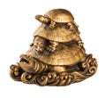 Gold feng-shui turtles_1 Royalty Free Stock Photo