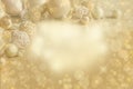 Gold Festive Christmas background. Christmas ball golden decoration. Royalty Free Stock Photo