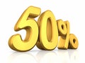 Gold Fifty Percent