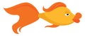 Gold fish, illustration, vector Royalty Free Stock Photo