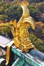 Gold fish of Osaka Castle, Japan Royalty Free Stock Photo