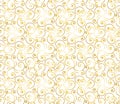 Gold flourish seamless pattern design for celebration and festive occasions Royalty Free Stock Photo
