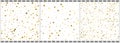 Gold flying stars confetti christmas frame vectors set, premium