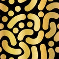 Gold foil abstract handdrawn vector background.