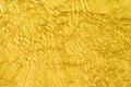 Gold foil abstract texture background. Element of design in your work background. Decoration for backdrop, wallpaper. Royalty Free Stock Photo