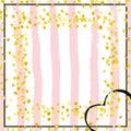 Gold Foil Background. Pink Dream Cover. Golden