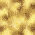 Gold foil leaf texture, background vector illustration