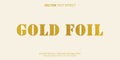 gold foil paper editable text effect