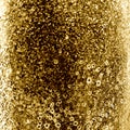 Gold foil texture background. Realistic golden elegant, shiny and metal gradient template for gold border, frame, ribbon Royalty Free Stock Photo