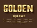 Gold font