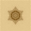 Gold fractal background and shiny texture for design, bright metal