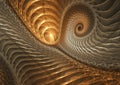 Gold fractal design