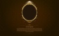 Gold frame border circle picture gold thai art