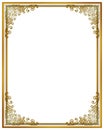 Frame with golden corner decorative