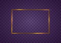 Gold frame light Royalty Free Stock Photo