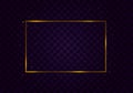 Gold frame light Royalty Free Stock Photo