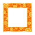 Gold frame with oranges