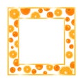 Gold frame with oranges