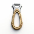 Ornate Gold Bottle Opener With Realistic Rendering