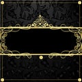 Gold frame in vintage style