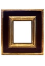 Gold Framed Picture Frame w/ Path Royalty Free Stock Photo