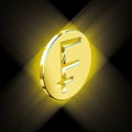 Gold franc symbol