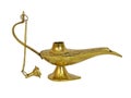 Gold genie lamp