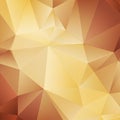 Gold geometric background. Abstract background consisting of triangles Royalty Free Stock Photo