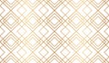 Gold Geometric Seamless Pattern. Repeating Fancy Background. Abstract Golden Lattice For Design Prints. Repeated Art Deco Texture