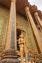 Gold Giant Guardian in Wat Phra Kaew temple