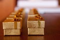 Gold Gift Abstract Royalty Free Stock Photo