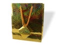 Gold Gift Bag Royalty Free Stock Photo