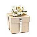 Gold gift box.