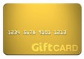 Gold Gift Card Royalty Free Stock Photo