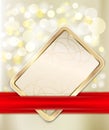 Gold gift card Royalty Free Stock Photo