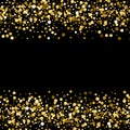 Gold glitter background.