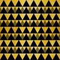 Gold glitter black triangles Royalty Free Stock Photo