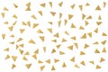 Gold glitter confetti paper cut Royalty Free Stock Photo