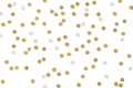 Gold glitter confetti paper cut Royalty Free Stock Photo