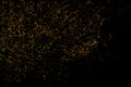 Gold glitter dust overlay, shiny light glitter photo overlay, abstract background