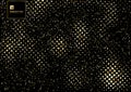 Gold glitter explosion of confetti texture on a black background. Golden grainy design element Royalty Free Stock Photo