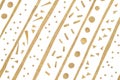 Gold glitter with geometric pattern paper cut Royalty Free Stock Photo