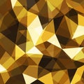 Gold glitter glamour texture. Holiday magical shining background. Sparkling shiny abstract polygonal wrapping paper. Vector