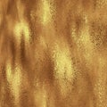 Gold glitter grain pattern. Copper glossy noise background. Metallic tile trendy texture. Bronze yellow metal. Vector Royalty Free Stock Photo