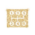 Gold glitter icon