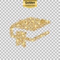 Gold glitter icon