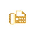 Gold Glitter Icon - Facsimile