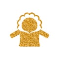 Gold Glitter Icon - Jacket