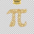 Gold glitter icon