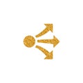 Gold Glitter Icon - Propagate arrows